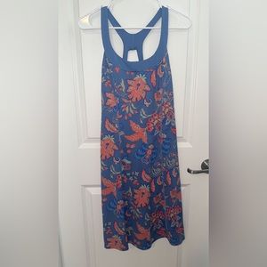 The North Face Active Dress Blue Sleeveless Cross Back Built-In Bra Women’s SZ M